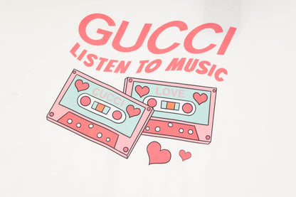 Camiseta con estampado de disco