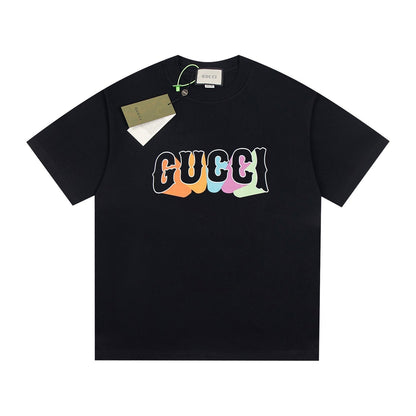 Rainbow Lettering Print T-shirt