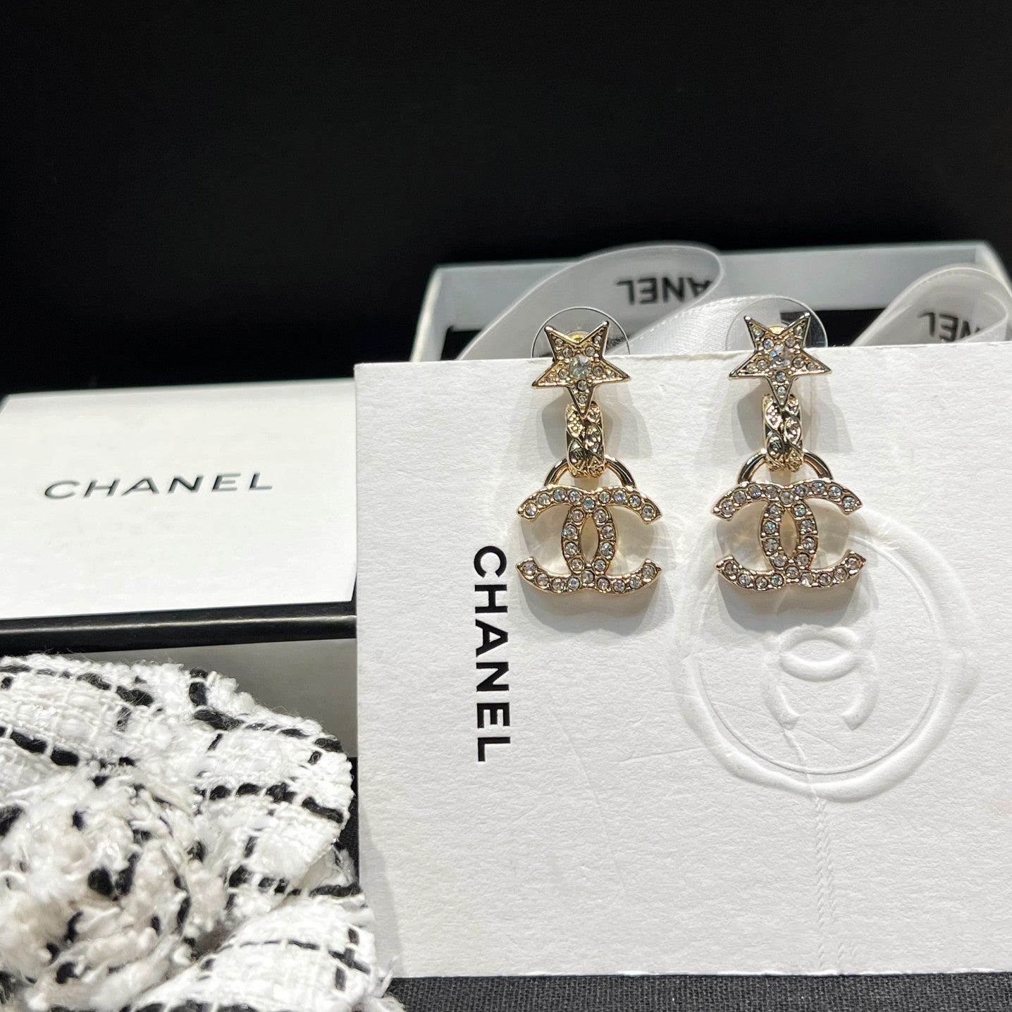 Pendientes Colgantes Estrellas de Diamantes