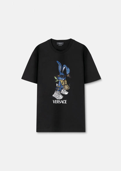Camiseta de conejo azul
