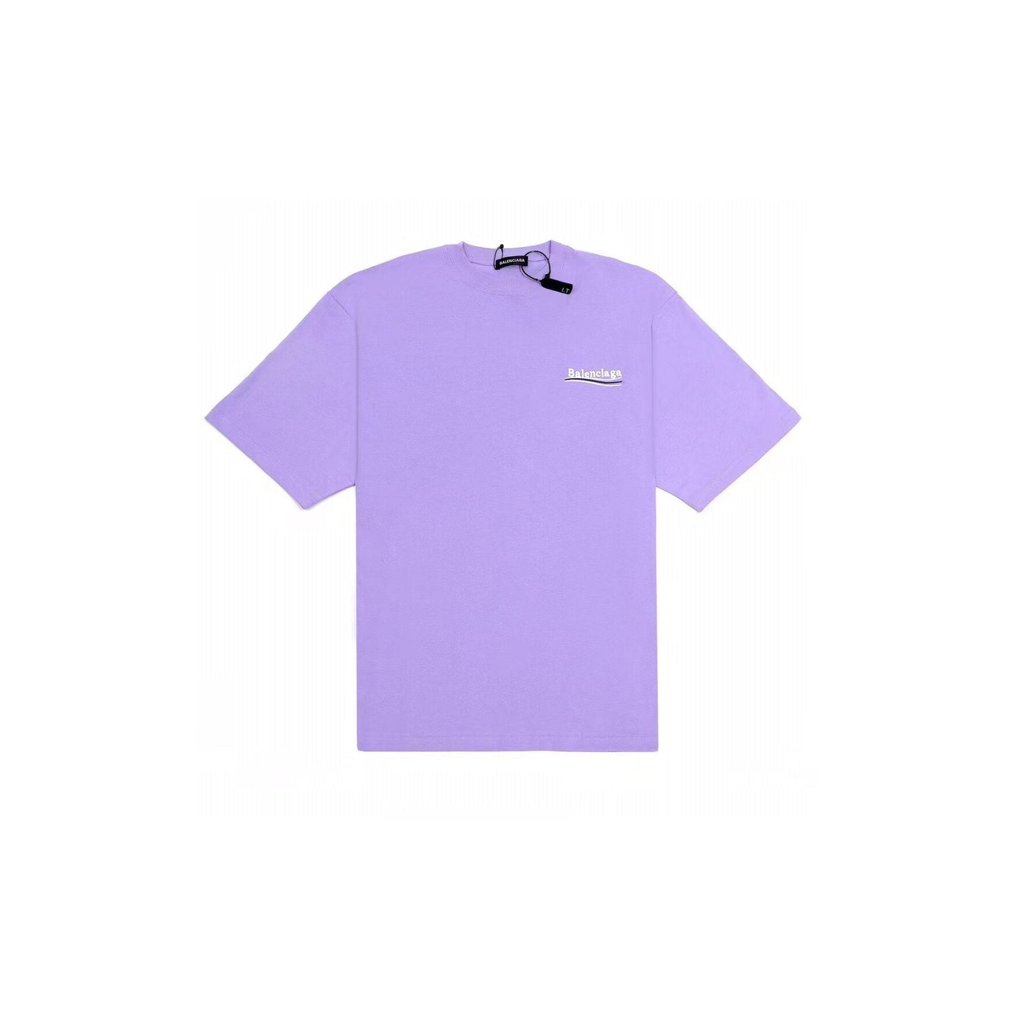 Camiseta clásica de algodón con cuello redondo y estampado
