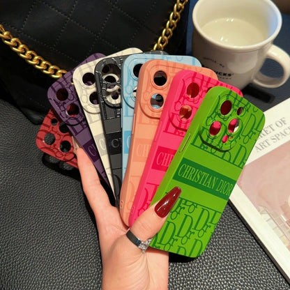 Funda de silicona multicolor con relieve