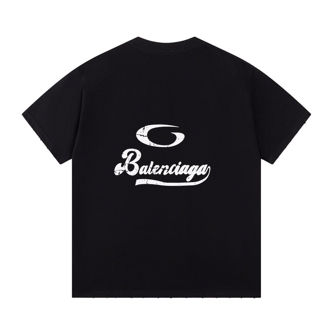 Camiseta clásica estampada con letras