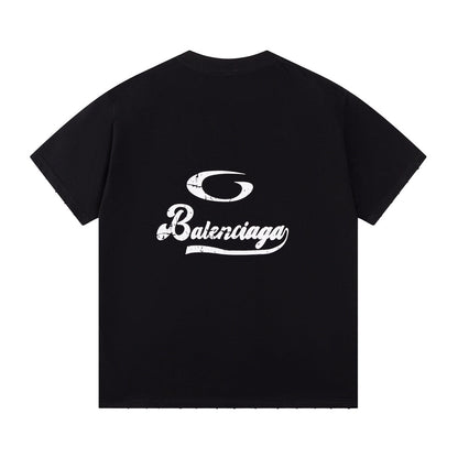 Camiseta clásica estampada con letras