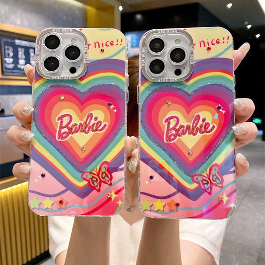 Funda de Corazones Coloridos de Dibujos Animados
