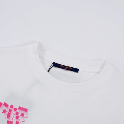 Camiseta clásica estampada rosa