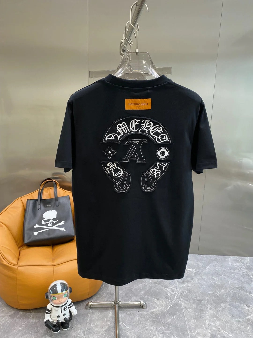 0528 Camiseta con logotipo estampado por las dos caras