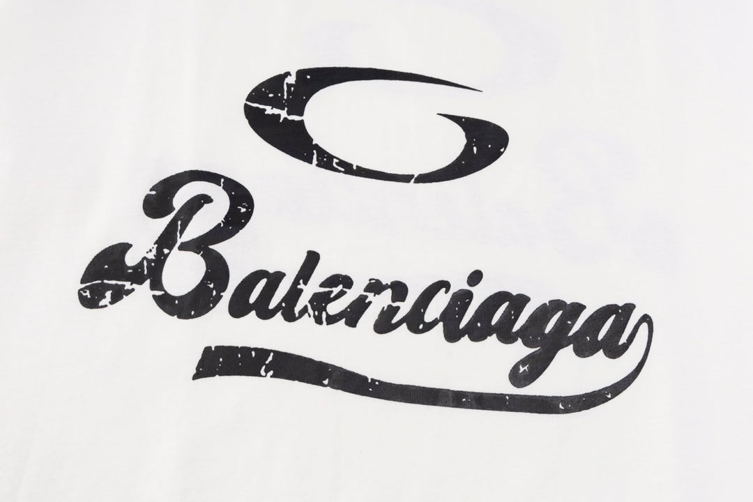 Camiseta clásica estampada con letras