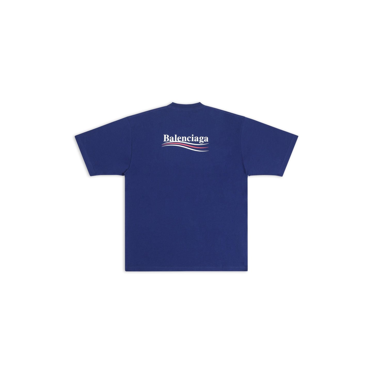 Camiseta clásica de algodón con cuello redondo y estampado