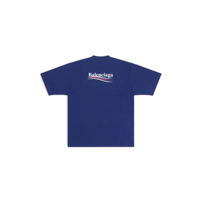 Camiseta clásica de algodón con cuello redondo y estampado