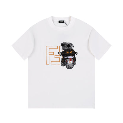 T-shirt imprimé Moto Ours