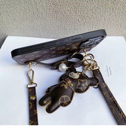 Estuche de pulsera de cuero de oso de lujo