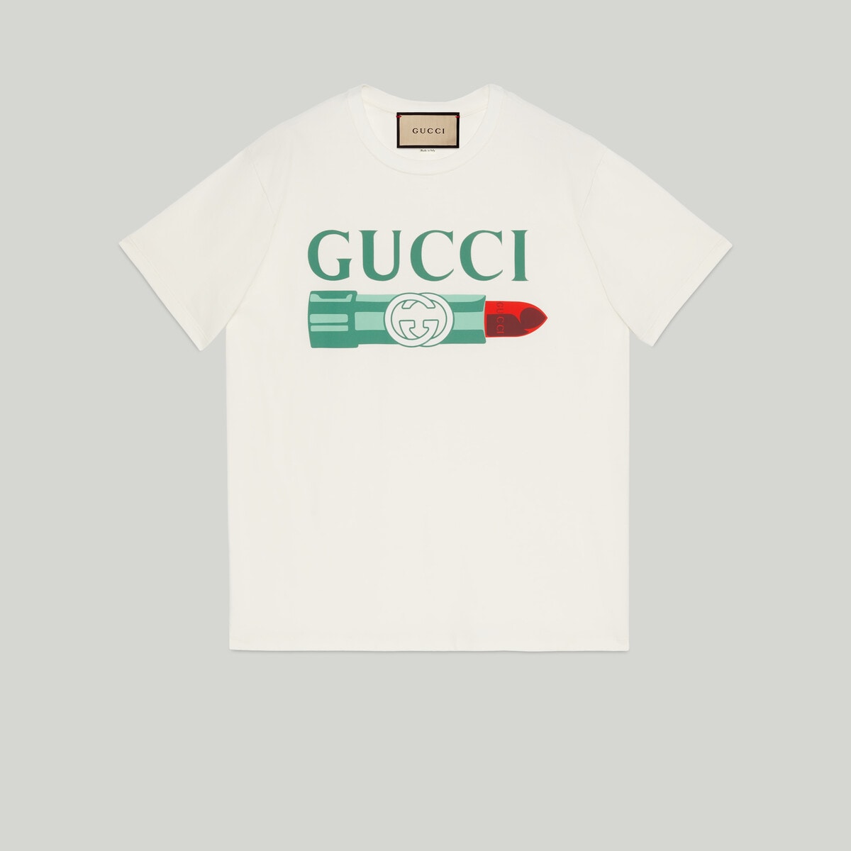 Camiseta con estampado de labios