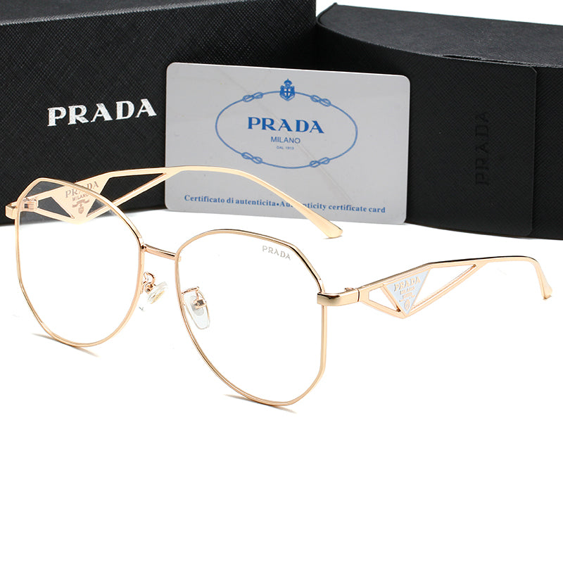 Gafas de sol unisex metálicas con logo triangular