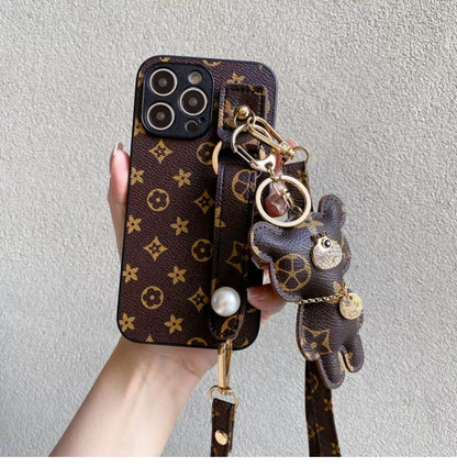 Estuche de pulsera de cuero de oso de lujo