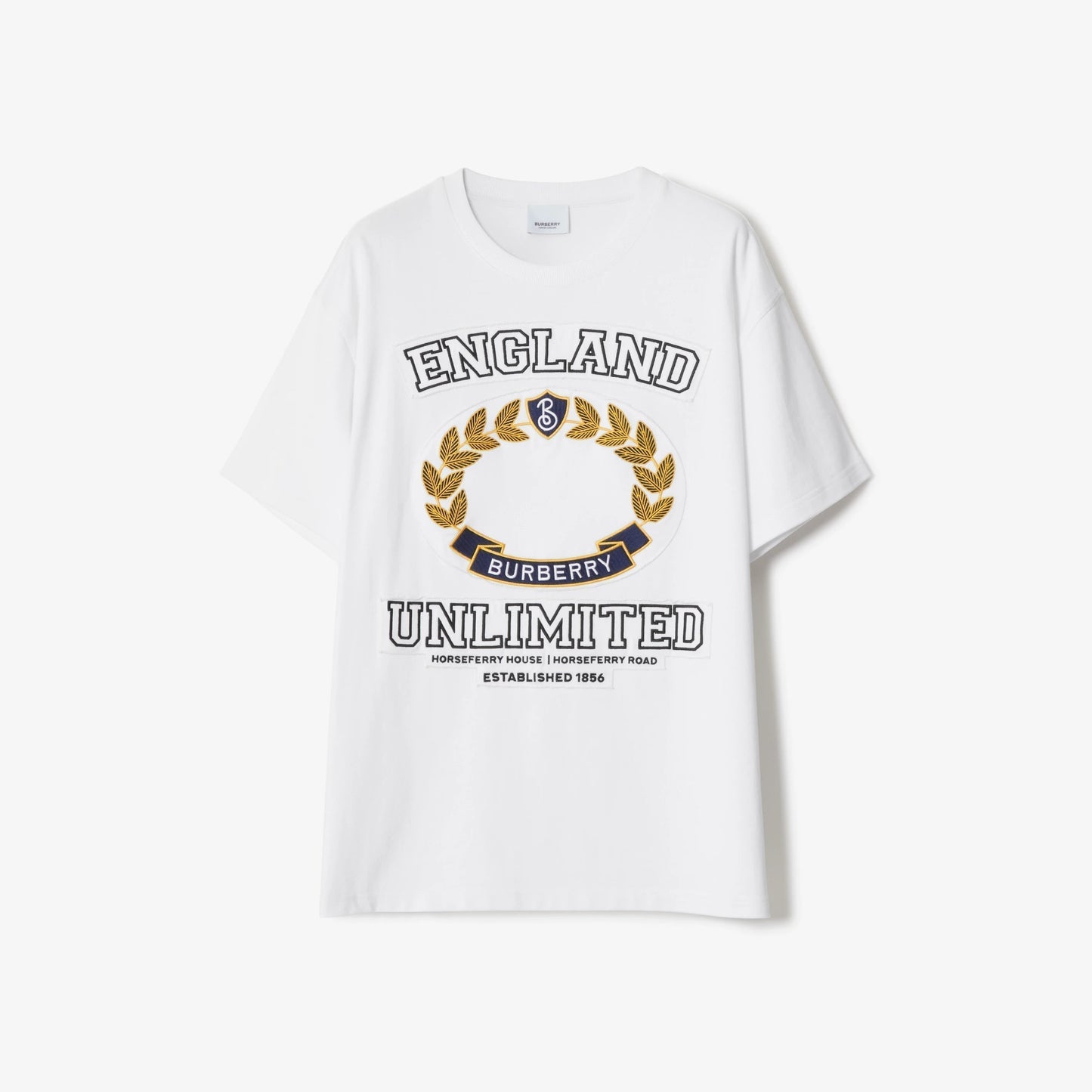 Camiseta de algodón con gráfico universitario