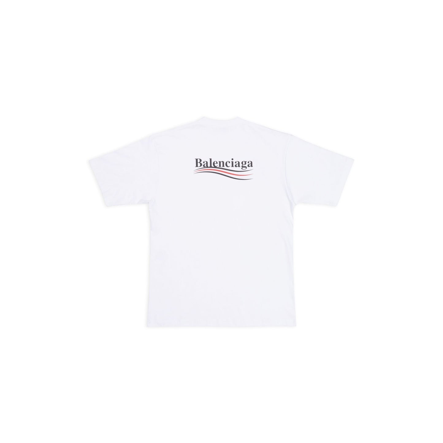 Camiseta clásica de algodón con cuello redondo y estampado