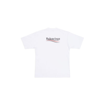 Camiseta clásica de algodón con cuello redondo y estampado