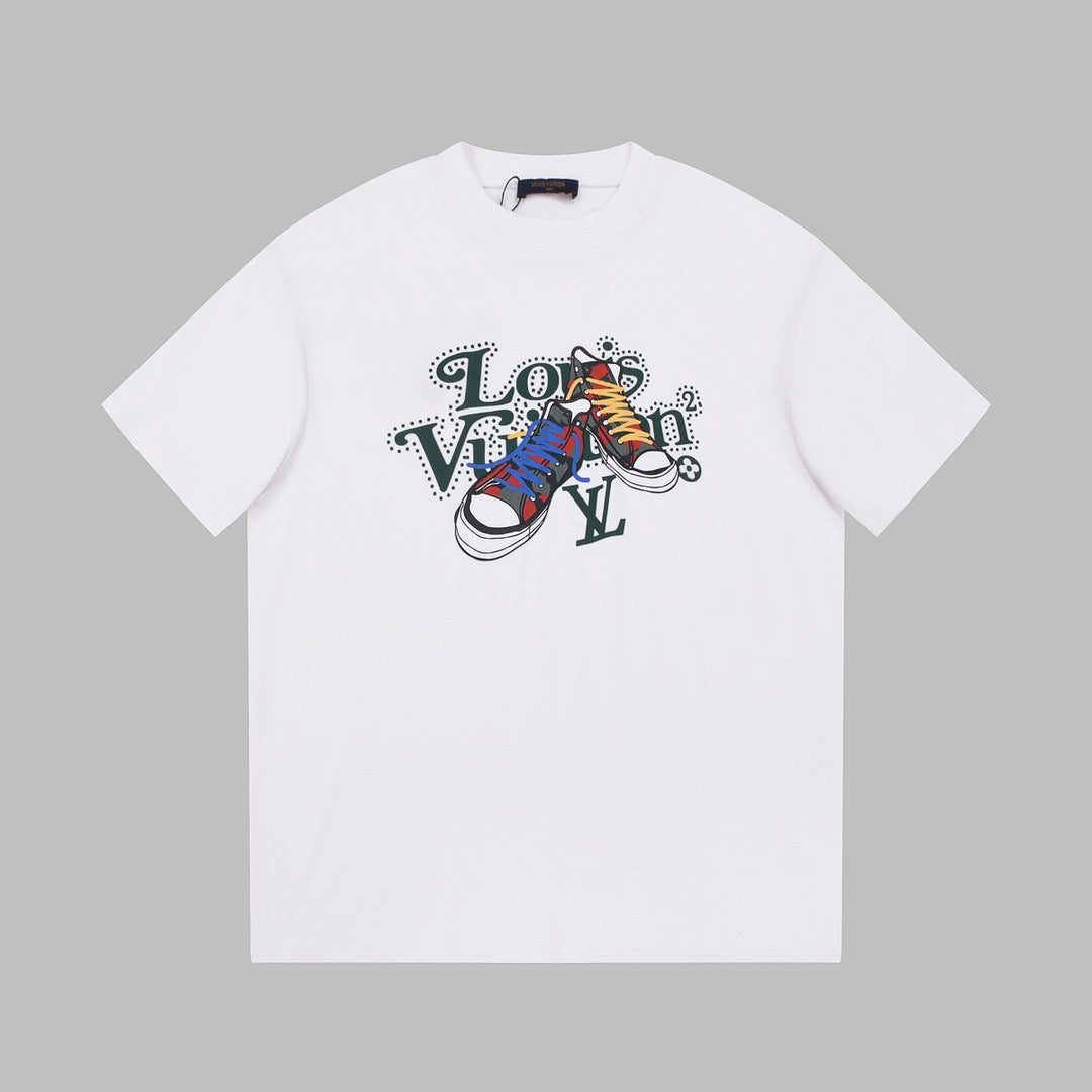 Camiseta Estampada de Zapatos