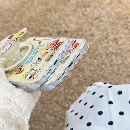 Bonita funda magnética 3D con forma de perro