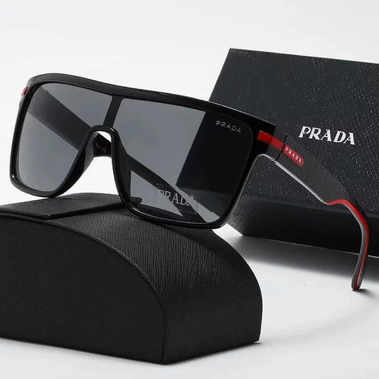 Lunettes de soleil monobloc grand cadre, nouvelle mode 2026