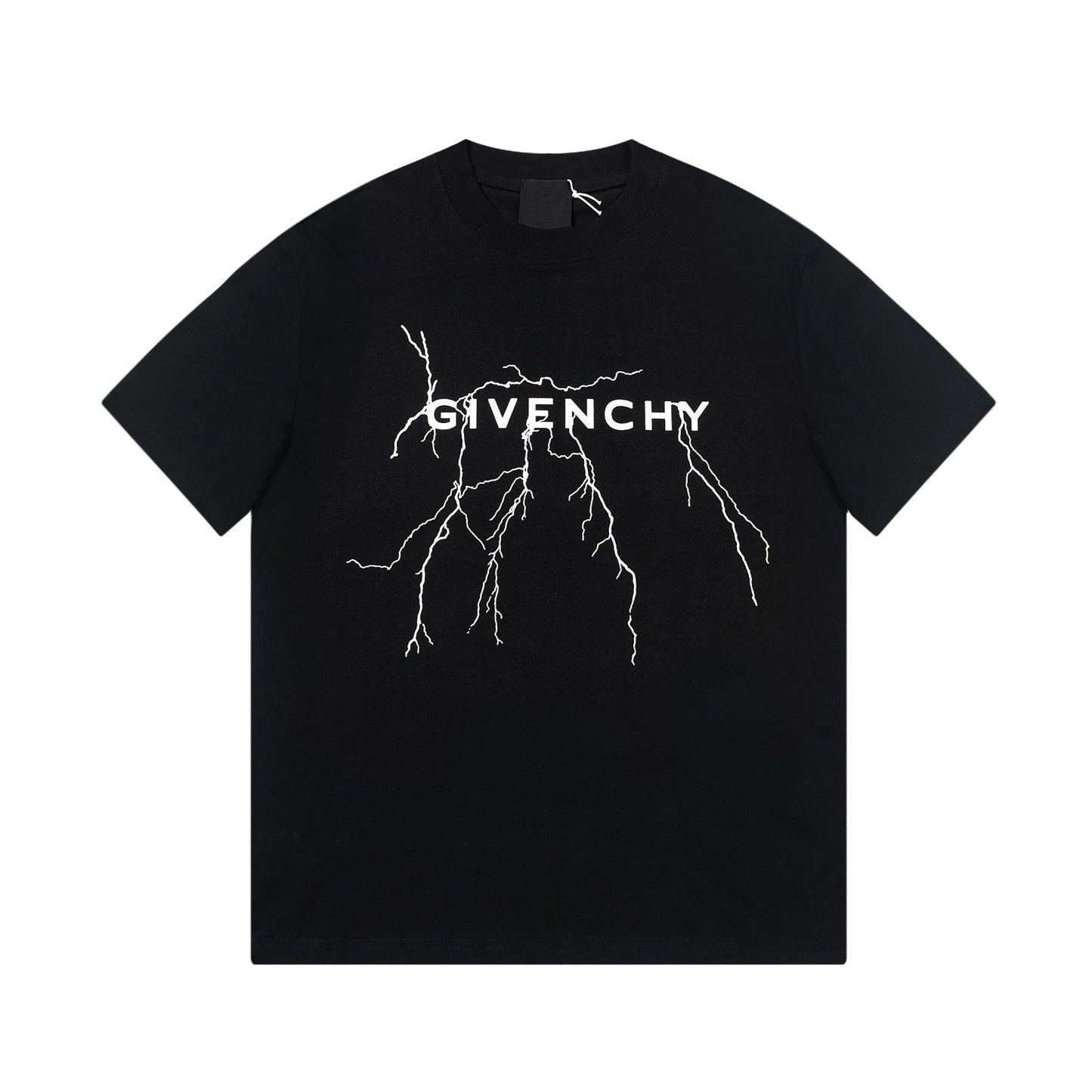 Camiseta con estampado de relámpagos