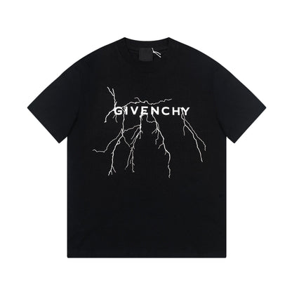 Camiseta con estampado de relámpagos