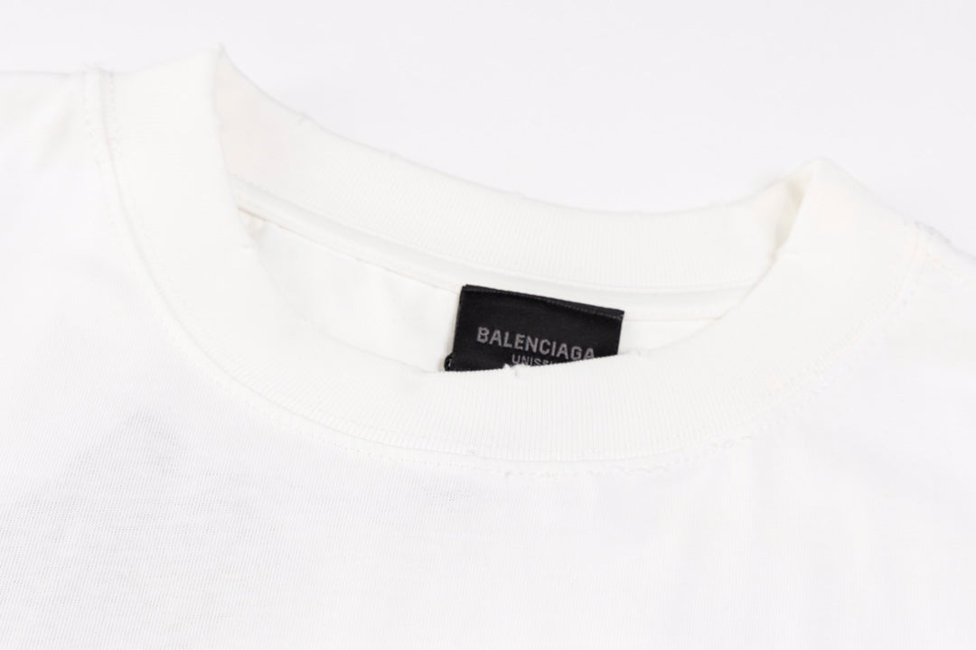 Camiseta clásica estampada con letras