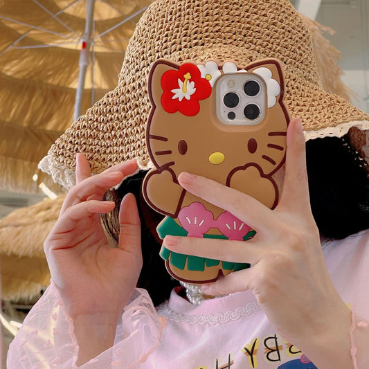 Funda de silicona para gato bonita de verano