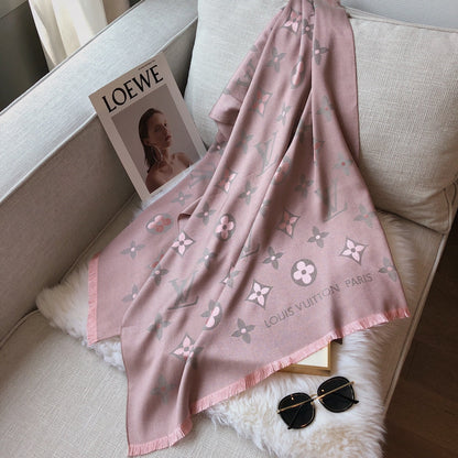 Écharpe jacquard L Premium en tencel de coton