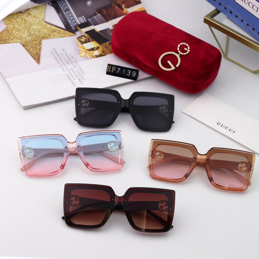 Nouvelles lunettes de soleil PC écologiques à monture carrée