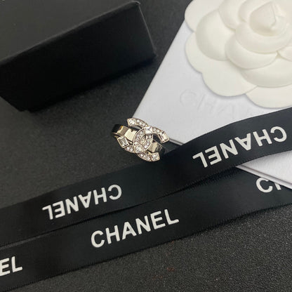 Bague ouverte Logo Diamant Scintillant