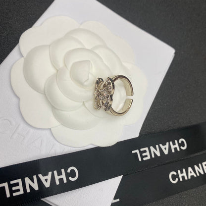 Bague ouverte Logo Diamant Scintillant