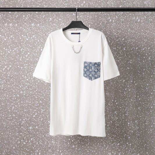 T-shirt en métal à chaîne de poche