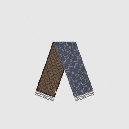 Écharpe Motif G Bicolore Double-Face