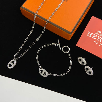 Parure en Argent Logo Farandole Classique