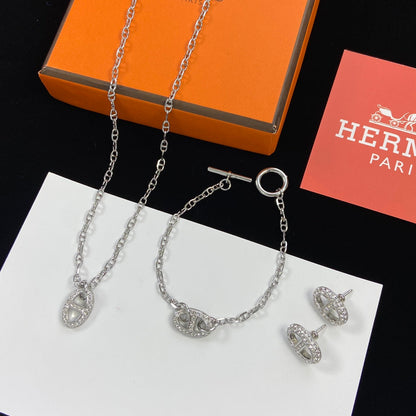 Parure en Argent Logo Farandole Classique