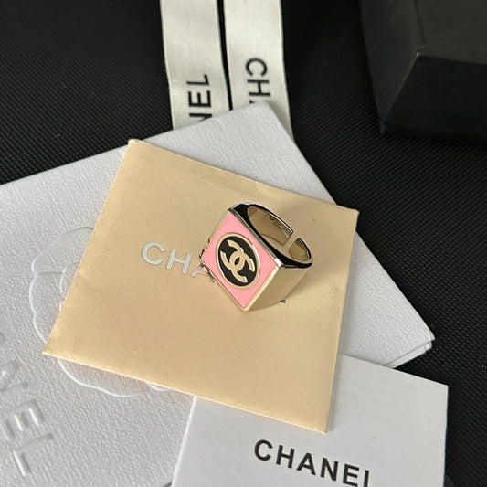 Bague ouverte étoile en émail
