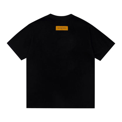 Camiseta Sencilla con Bolsillo de Cuero