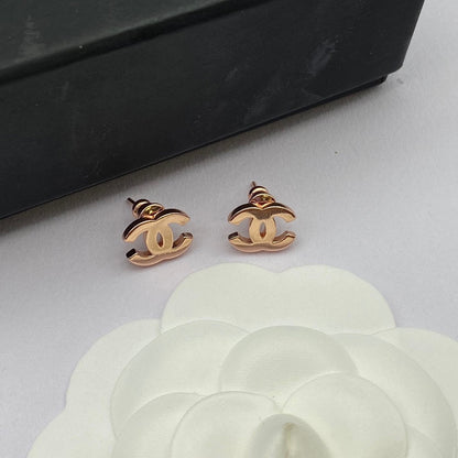 Boucles d'oreilles mini-lettres tricolores