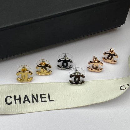 Boucles d'oreilles mini-lettres tricolores
