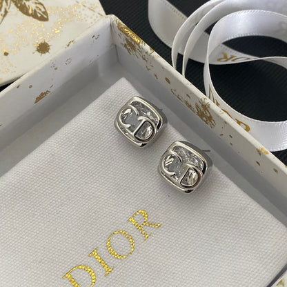 Boucles d'oreilles mini-cristal bicolores fantaisie