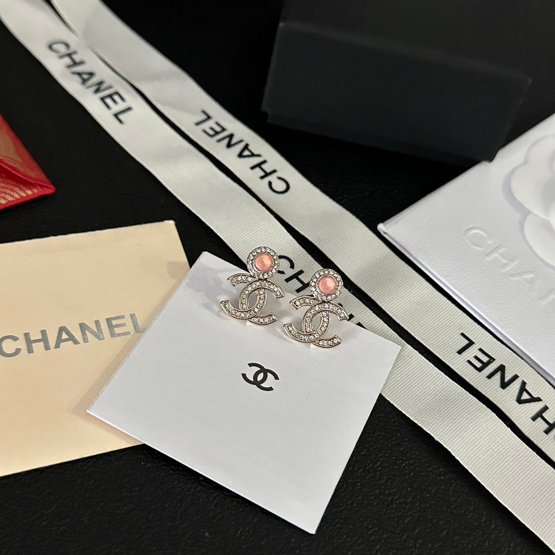 Pendientes de diamantes con gema de temperamento