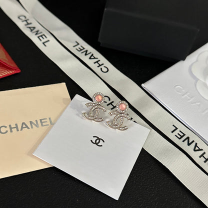 Pendientes de diamantes con gema de temperamento