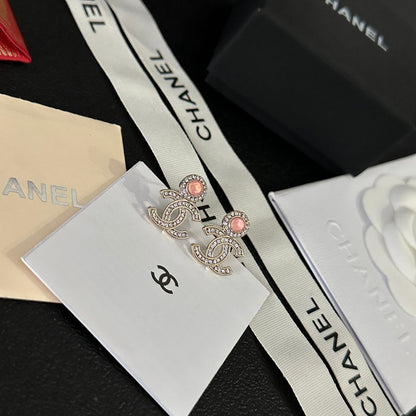 Pendientes de diamantes con gema de temperamento