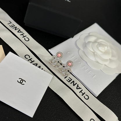 Pendientes de diamantes con gema de temperamento