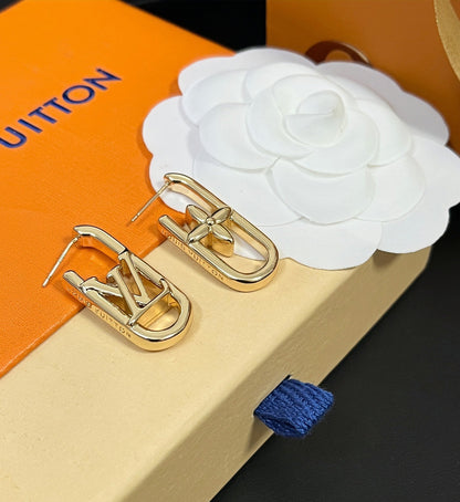 Boucles d'oreilles classiques personnalisées en L