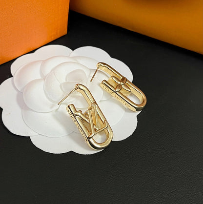 Boucles d'oreilles classiques personnalisées en L