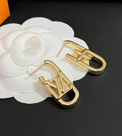 Boucles d'oreilles classiques personnalisées en L