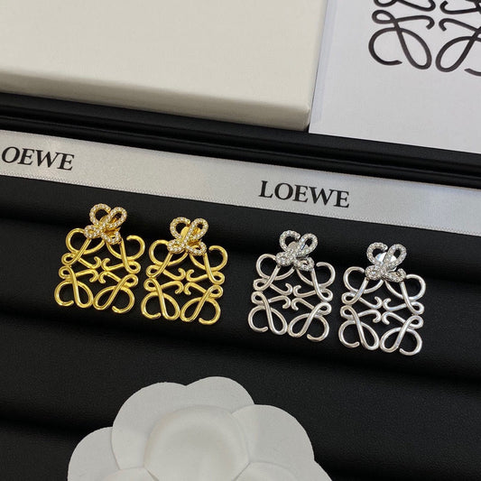 Boucles d'oreilles Diamant Logo Vintage